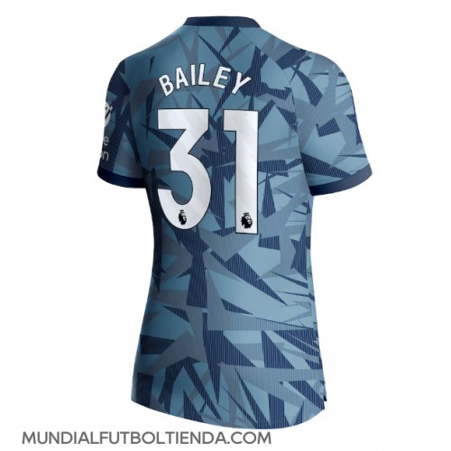 Camiseta Aston Villa Leon Bailey #31 Tercera Equipación Replica 2023-24 para mujer mangas cortas